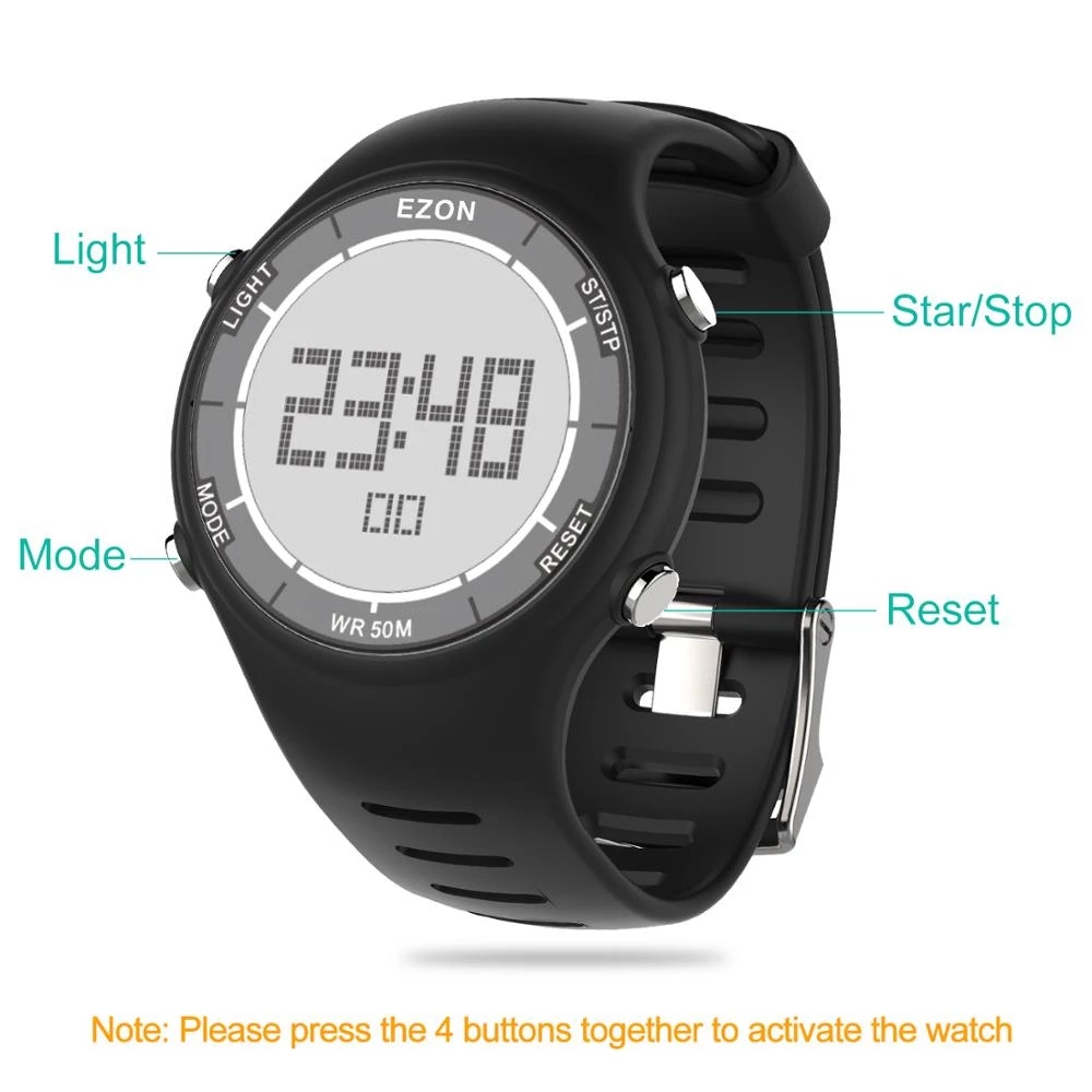 EZON New Fashion Woman Digital - Chronograph Sport Watch บทวิจารณ์และราคา