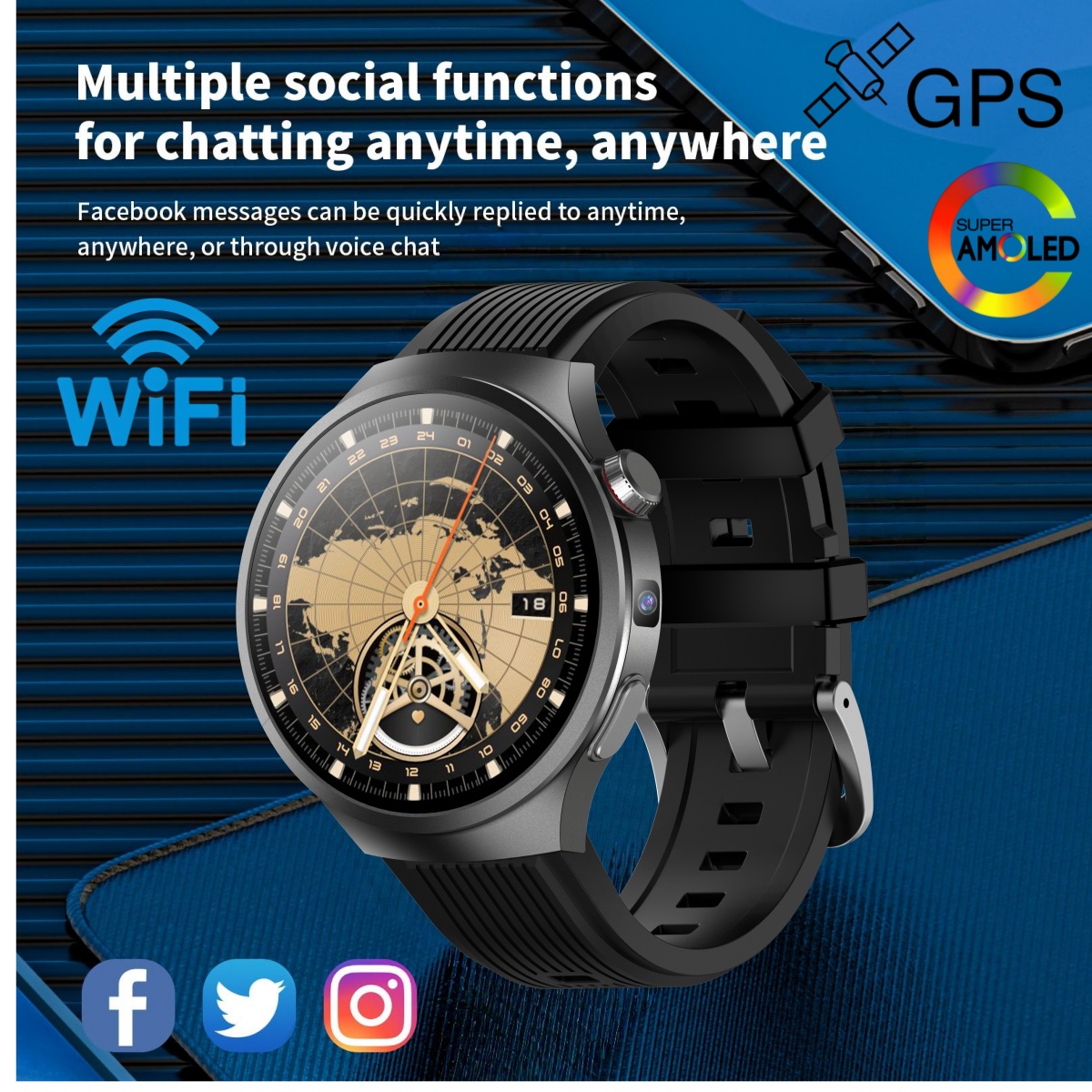 VP30 4G 5G Cellular Smart Watc - Smartwatch Watch Whatsapp บทวิจารณ์และราคา