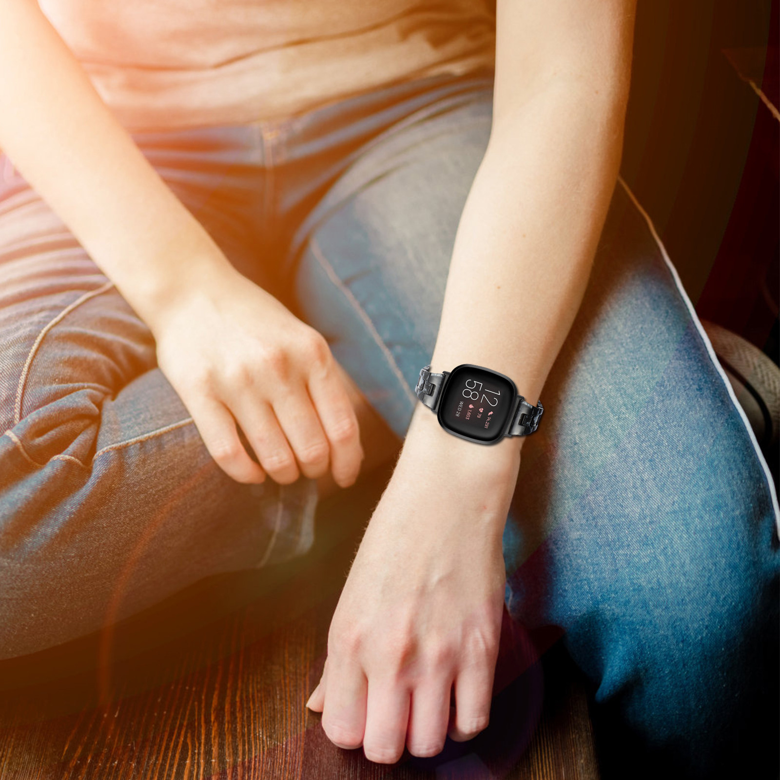 Premium Resin Watch Strap Repl - Smartwatch Premium Watches For Women บทวิจารณ์และราคา