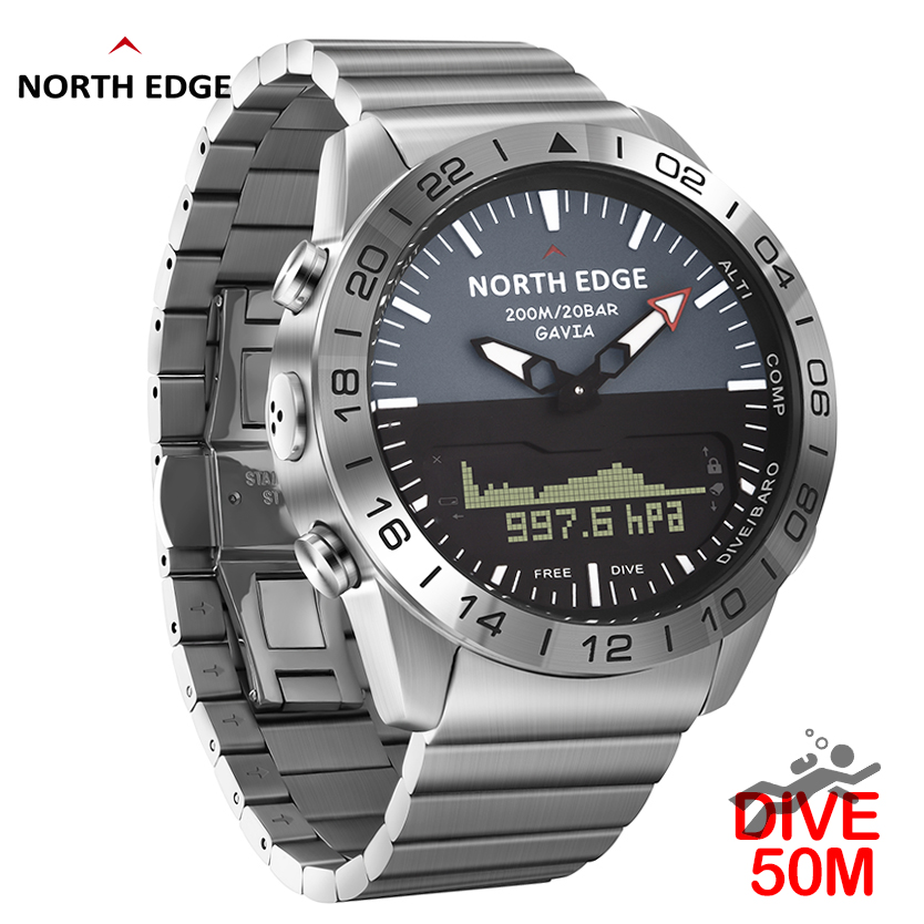 NORTH EDGE Mens Dive Watch Mil - Smartwatch Army Watches For Men บทวิจารณ์และราคา
