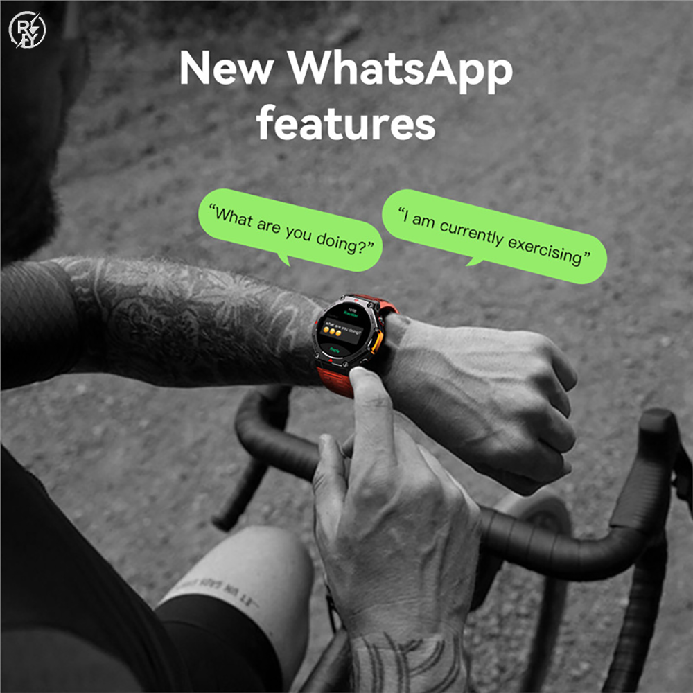 MA31 5ATM Waterproof Smart Wat - Smartwatch Rugged Watches For Men บทวิจารณ์และราคา