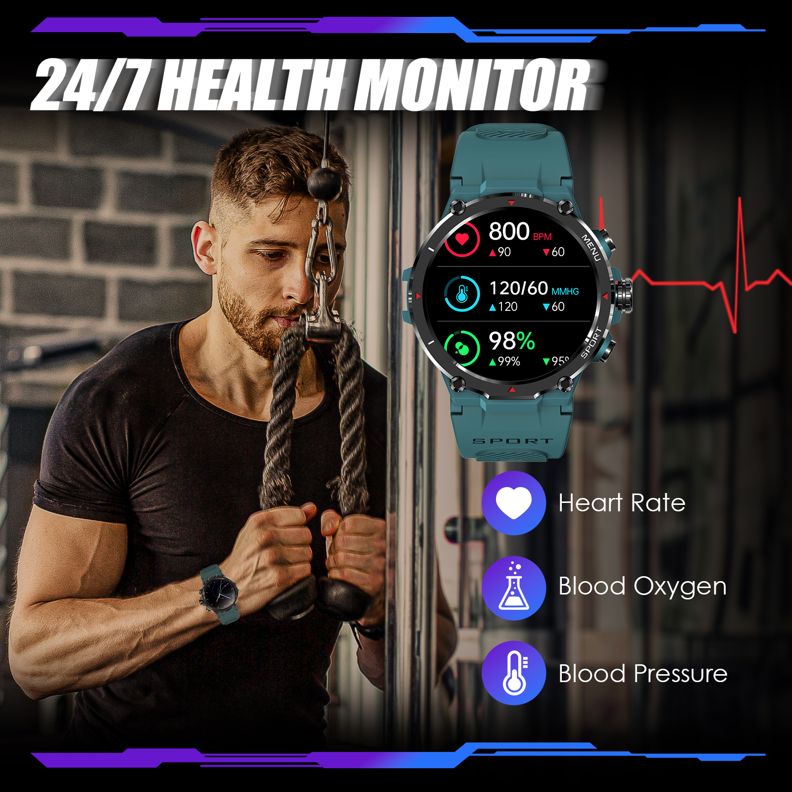 EIGIIS Military Smart Watch fo - Watch Smart Smartwatch บทวิจารณ์และราคา