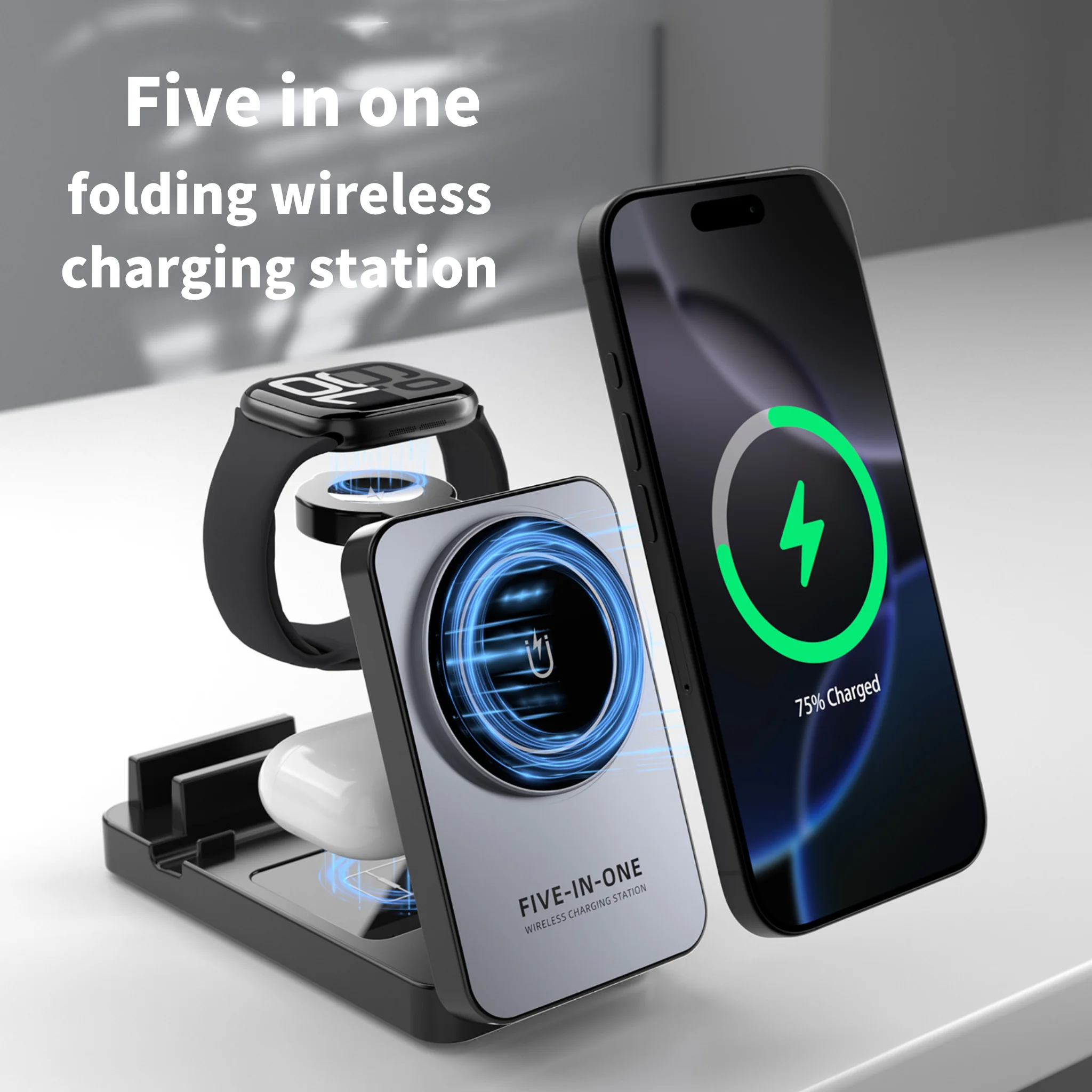 5 in 1 18W Foldable Wireless C - Iwatch Smartwatch บทวิจารณ์และราคา