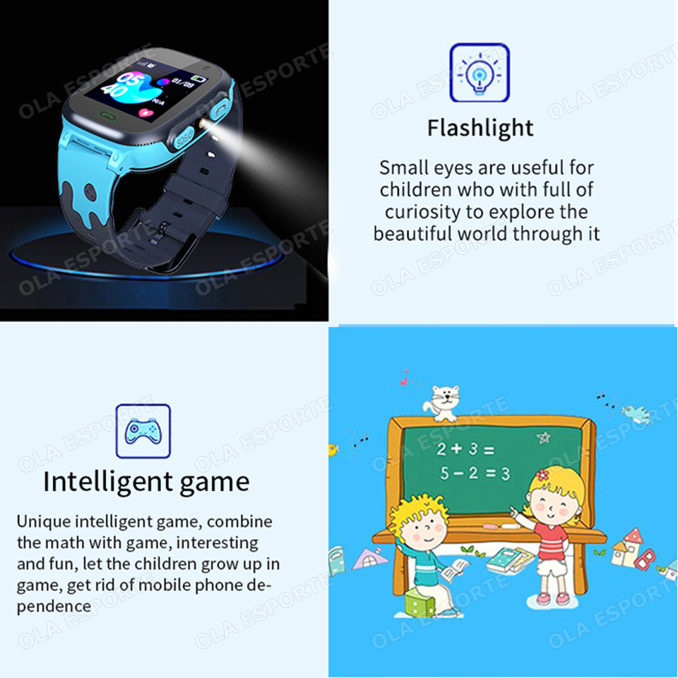 2025 New Kids Smart Watch Chil - Smartwatch Watches Gift For Boys With Gps บทวิจารณ์และราคา