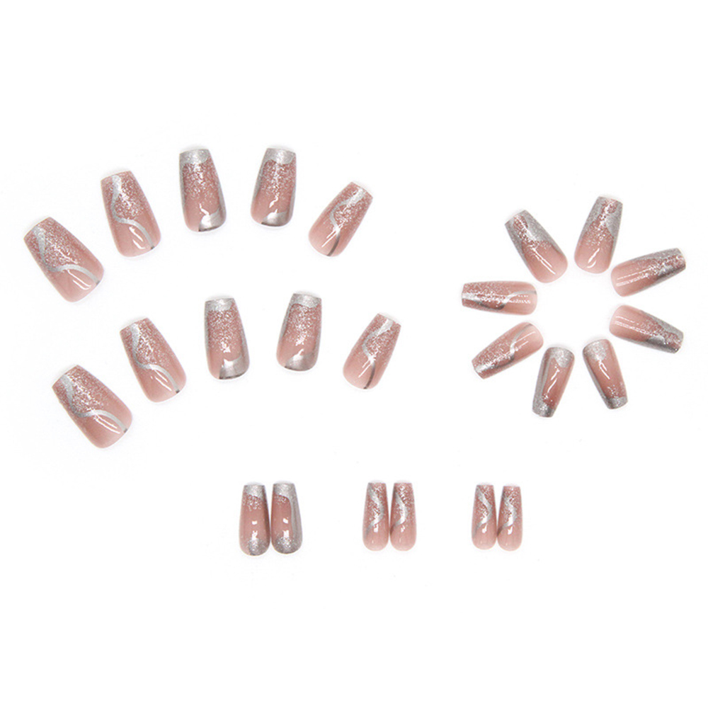 24pcs False Nails for Women Si - Crystal Press Tool บทวิจารณ์และราคา