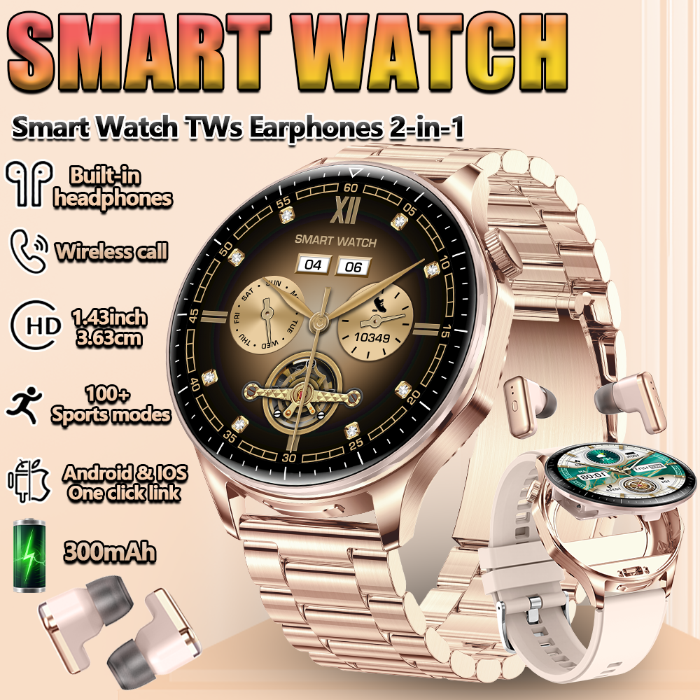 2 In 1 TWS Headset Smart Watch - Smartwatch Noise Watches For Women บทวิจารณ์และราคา