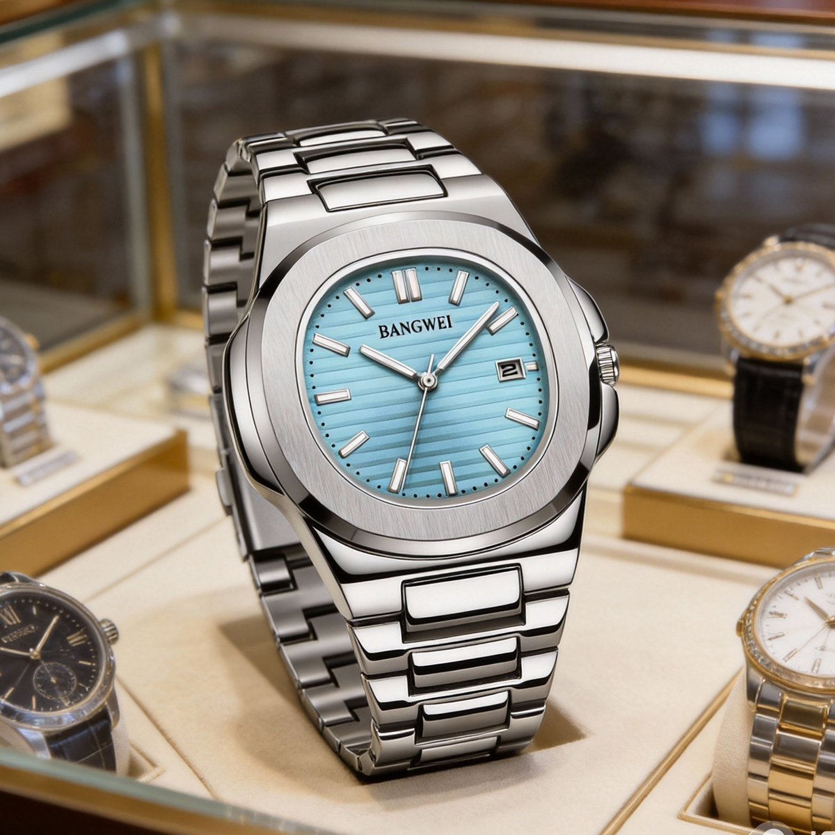 BANGWEI Luxury Men Quartz Watc - Smartwatch Watches For Men Digital บทวิจารณ์และราคา