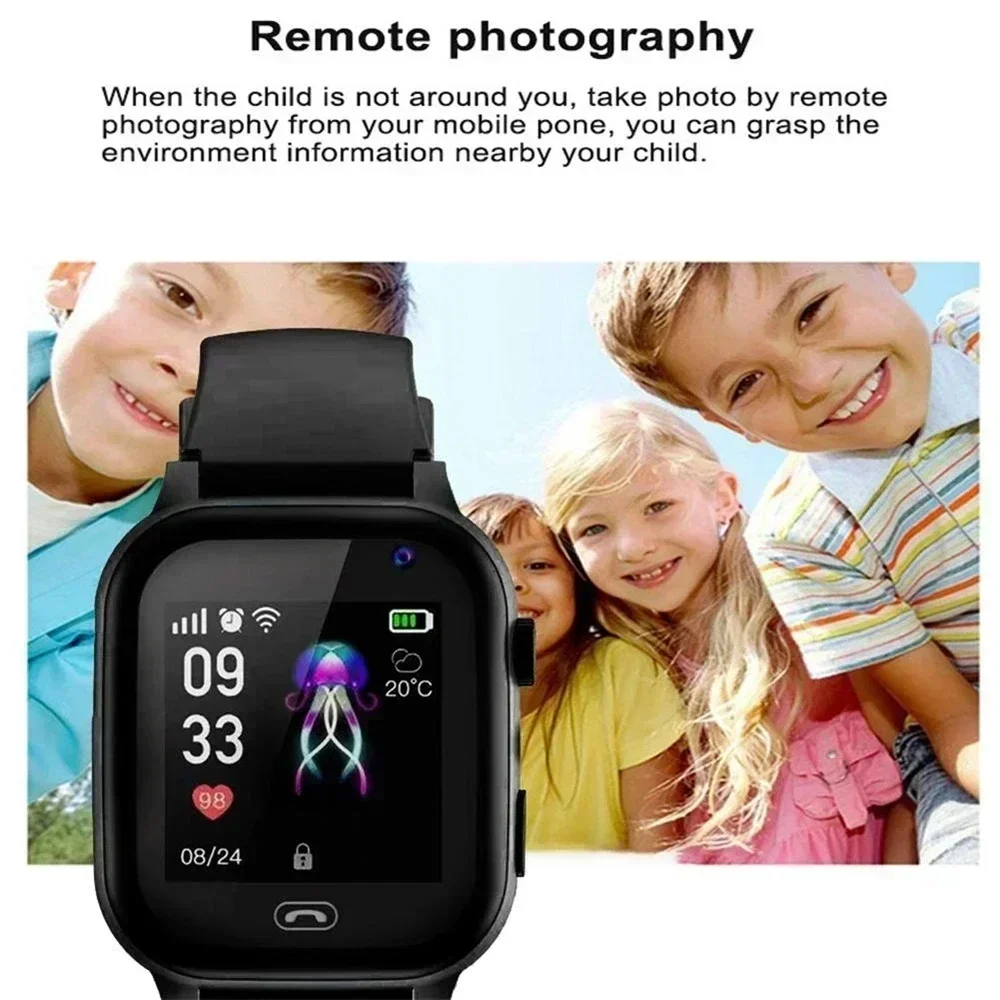 Lenovo Kids Smart Watch SOS Wi - Smartwatch Watches Gift For Boys With Gps บทวิจารณ์และราคา