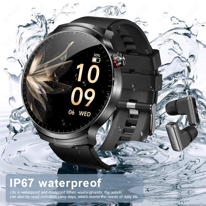 LIGE 2026 New TWS 2 in 1 Heads - Smartwatch Noise Watches บทวิจารณ์และราคา