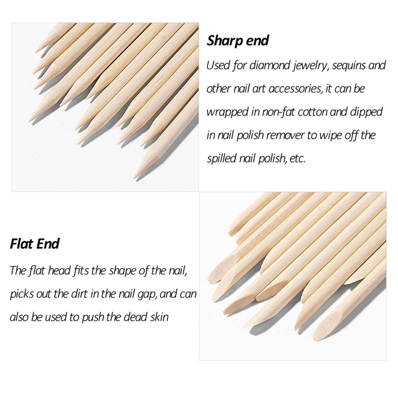 50/100 Pcs/Lot Wood Stick Cuti - Crystal Press Tool บทวิจารณ์และราคา