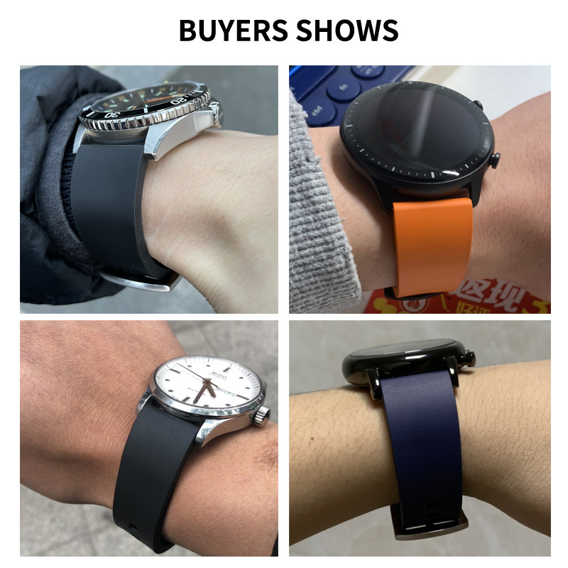19/20/21/22/24mm Rubber Watch  - Tissot Watches Smartwatch บทวิจารณ์และราคา