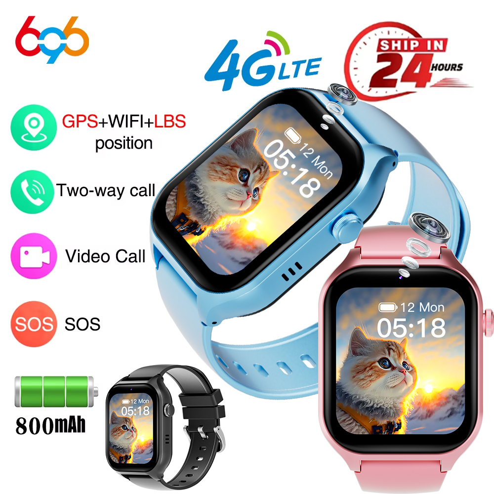 696 Smart Watches 4G Kids GPS  - Smartwatch Watches Gift For Boys With Gps บทวิจารณ์และราคา