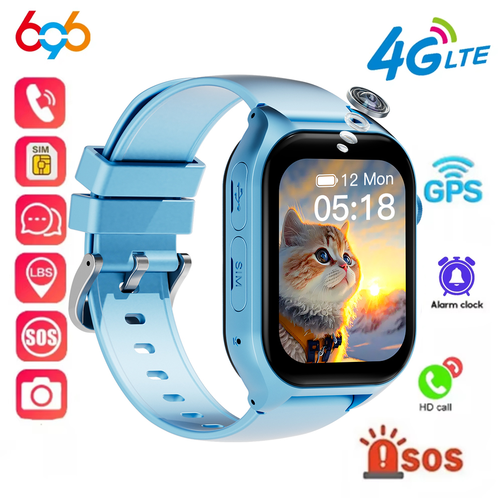 Smart Watches 4G Kids GPS AGPS - Smartwatch Watches Gift For Boys With Gps บทวิจารณ์และราคา