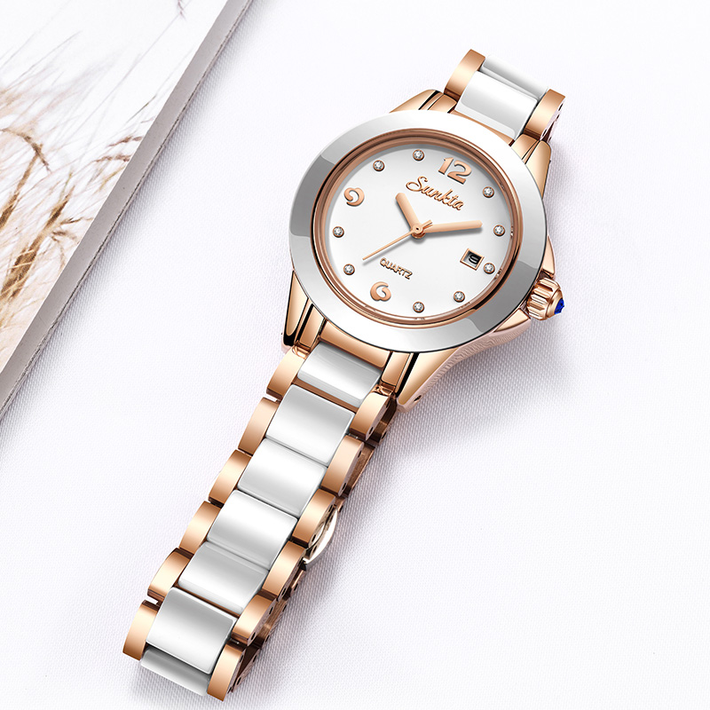 Sunkta Fashion Casual Quartz W - Ladies Fashion Watch บทวิจารณ์และราคา