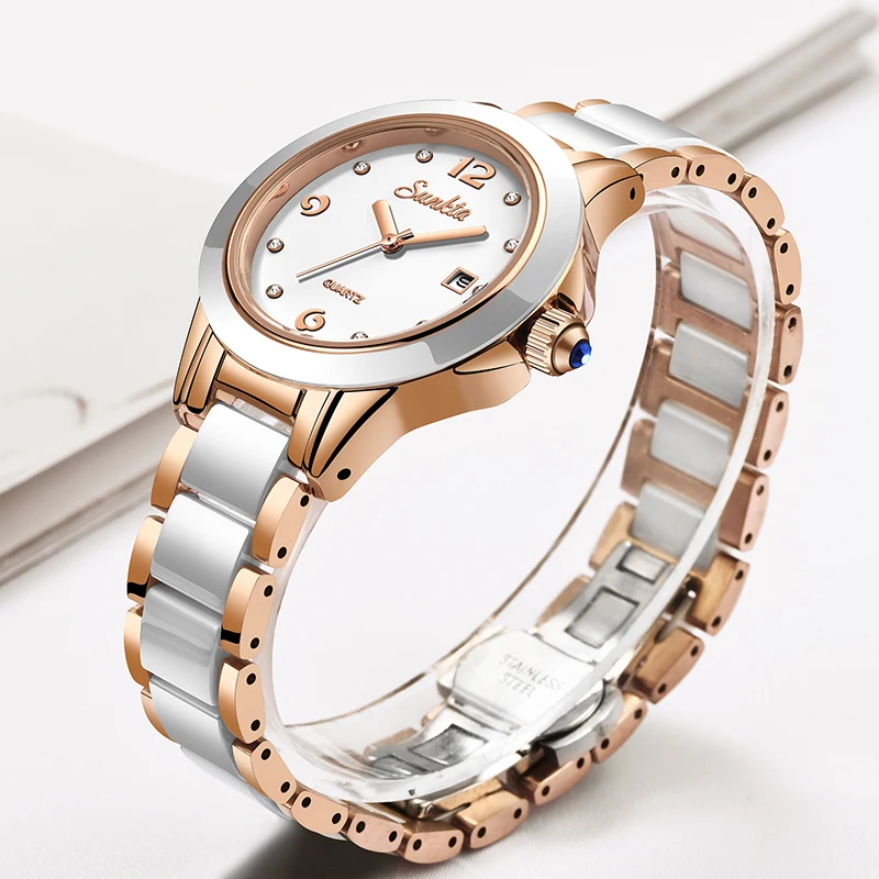 Sunkta Fashion Casual Quartz W - Ladies Fashion Watch บทวิจารณ์และราคา