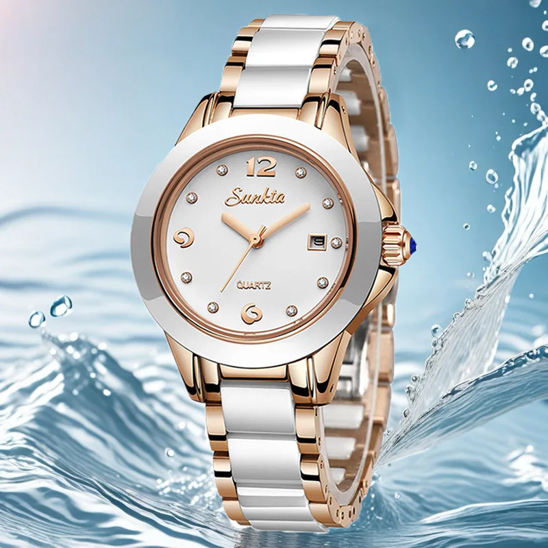 Sunkta Fashion Casual Quartz W - Ladies Fashion Watch บทวิจารณ์และราคา