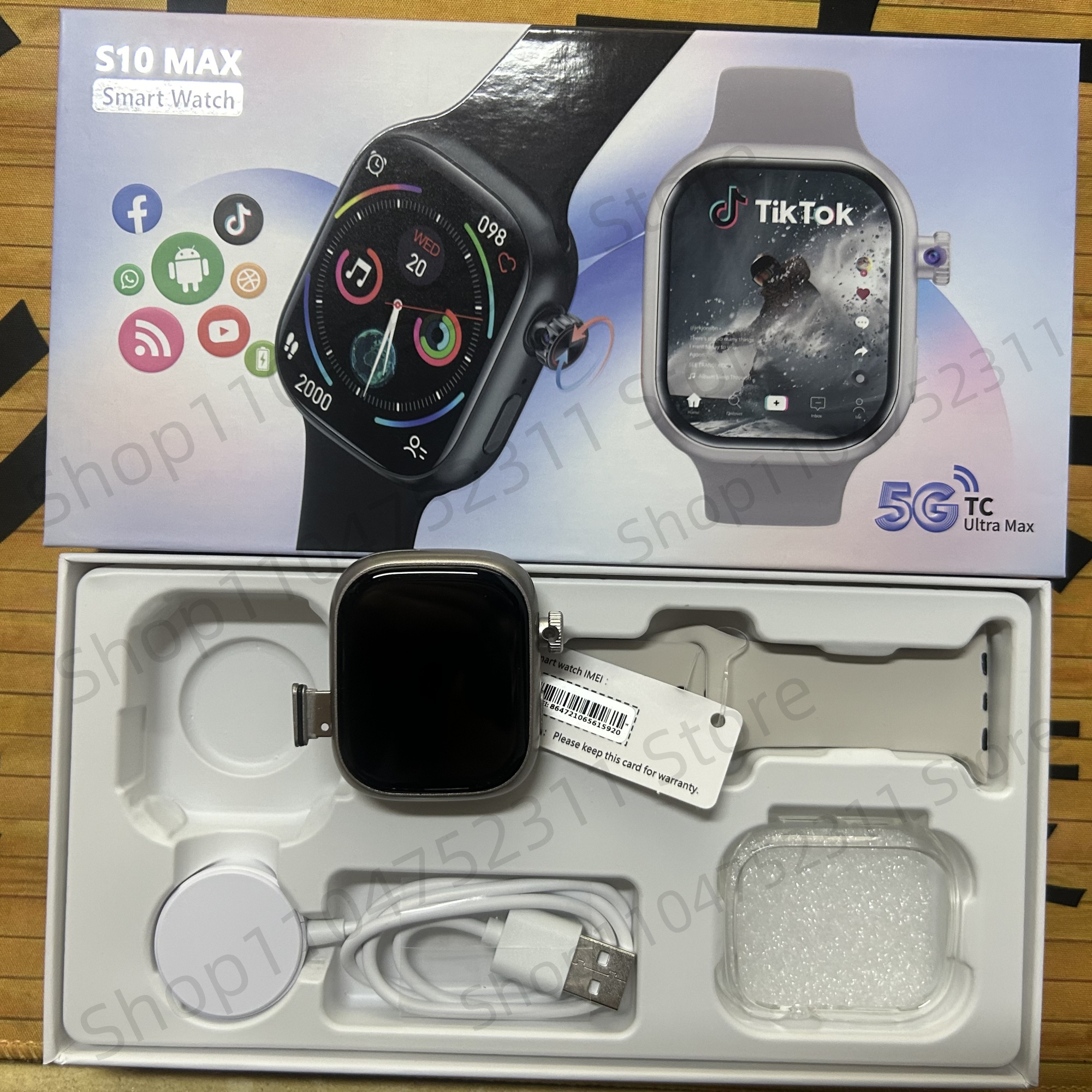 S10 MAX Smartwatch 2.29inch An - Smartwatch Watch Whatsapp บทวิจารณ์และราคา