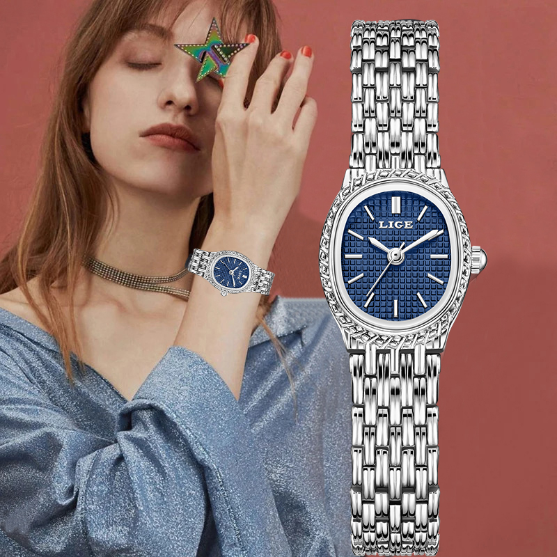 LIGE Fashion Luxury Quartz Wom - Ladies Fashion Watch บทวิจารณ์และราคา