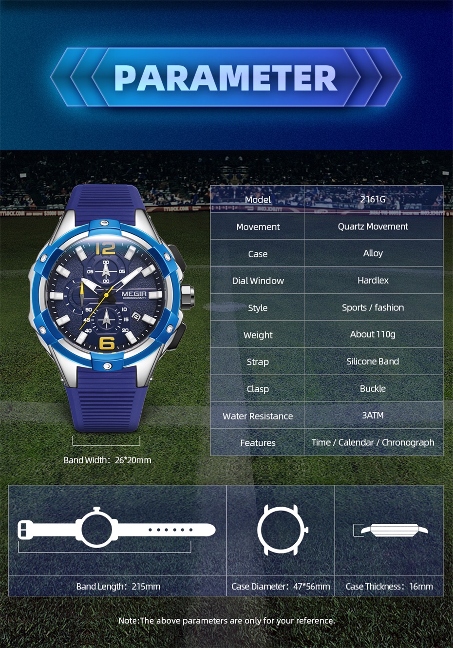 MEIGR Men's Sports Chronograph - Smartwatch Army Watches For Men บทวิจารณ์และราคา