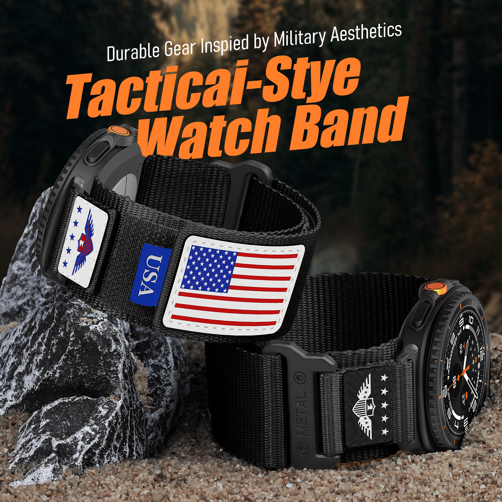 Rugged band for Samsung Galaxy - Smartwatch Rugged Watches For Men บทวิจารณ์และราคา