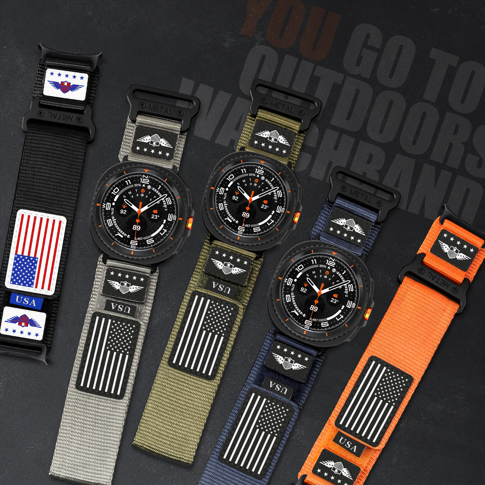 Rugged band for Samsung Galaxy - Smartwatch Rugged Watches For Men บทวิจารณ์และราคา