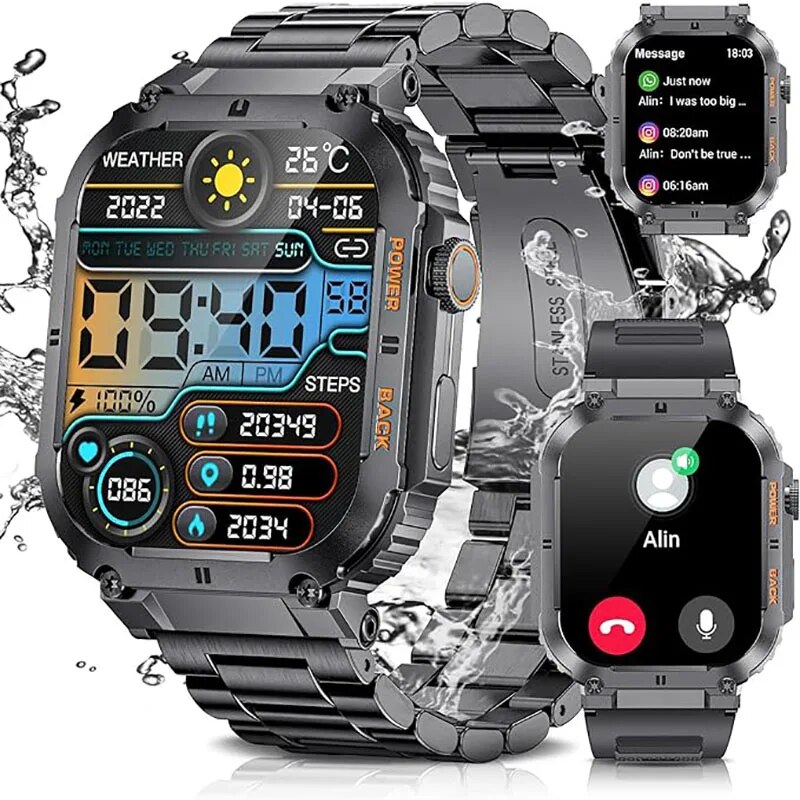 LIGE Outdoor Sports Fitness Sm - Smartwatch Watches For Men Digital บทวิจารณ์และราคา