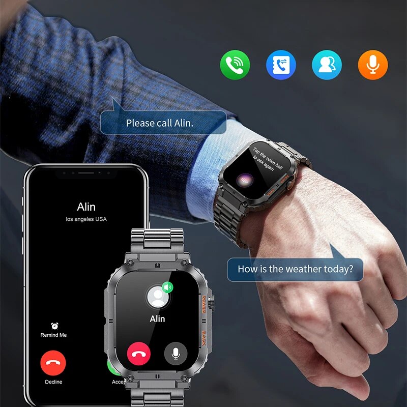 LIGE Outdoor Sports Fitness Sm - Smartwatch Watches For Men Digital บทวิจารณ์และราคา