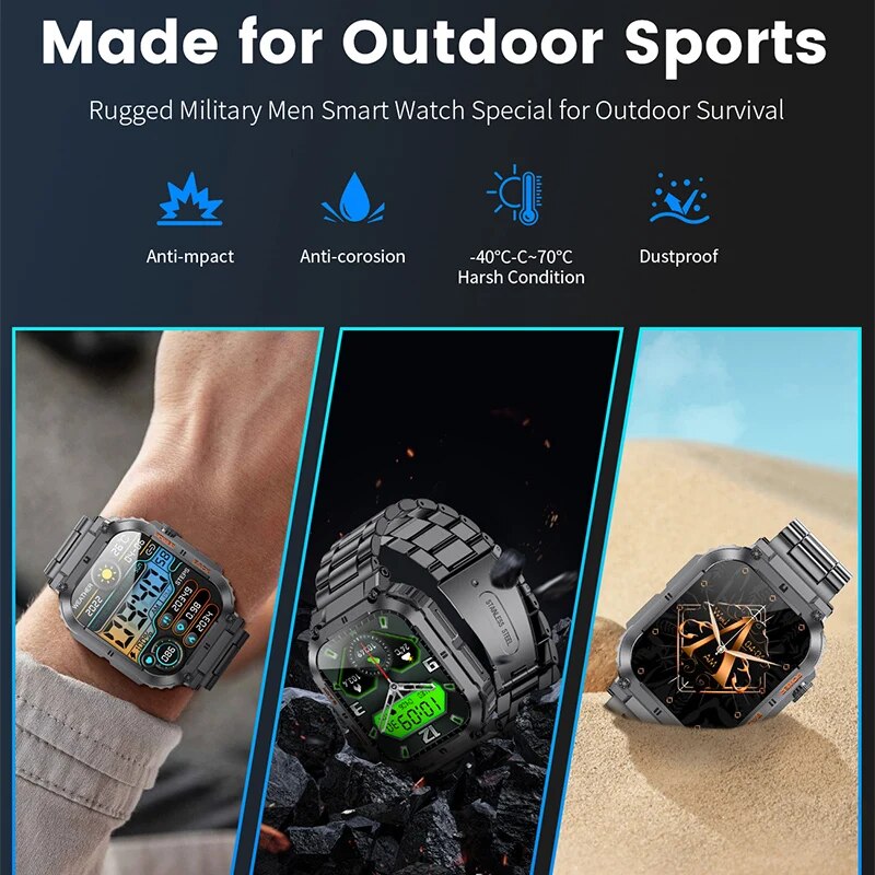 LIGE Outdoor Sports Fitness Sm - Smartwatch Watches For Men Digital บทวิจารณ์และราคา