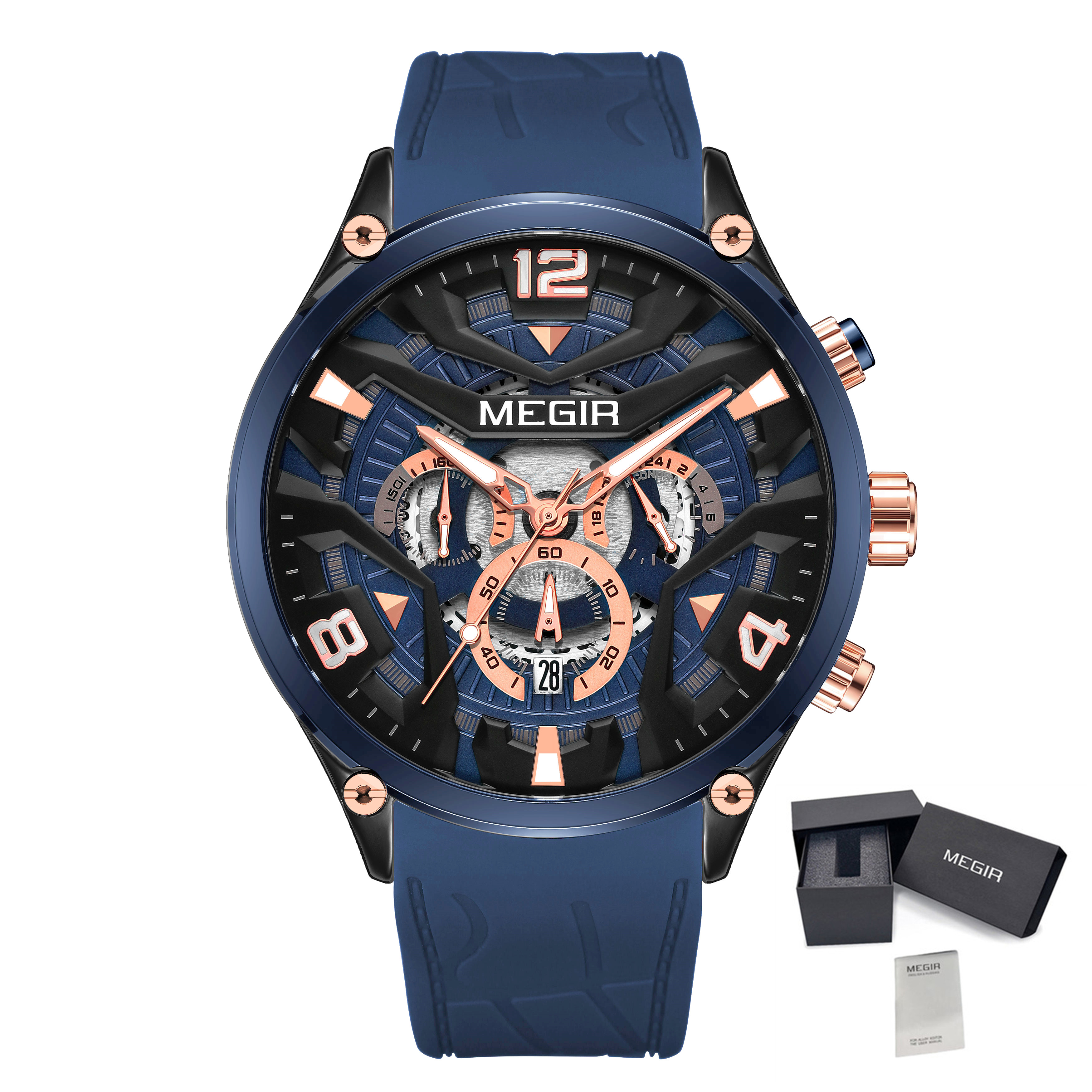 MEGIR Men's Sports Chronograph - Smartwatch Army Watches For Men บทวิจารณ์และราคา