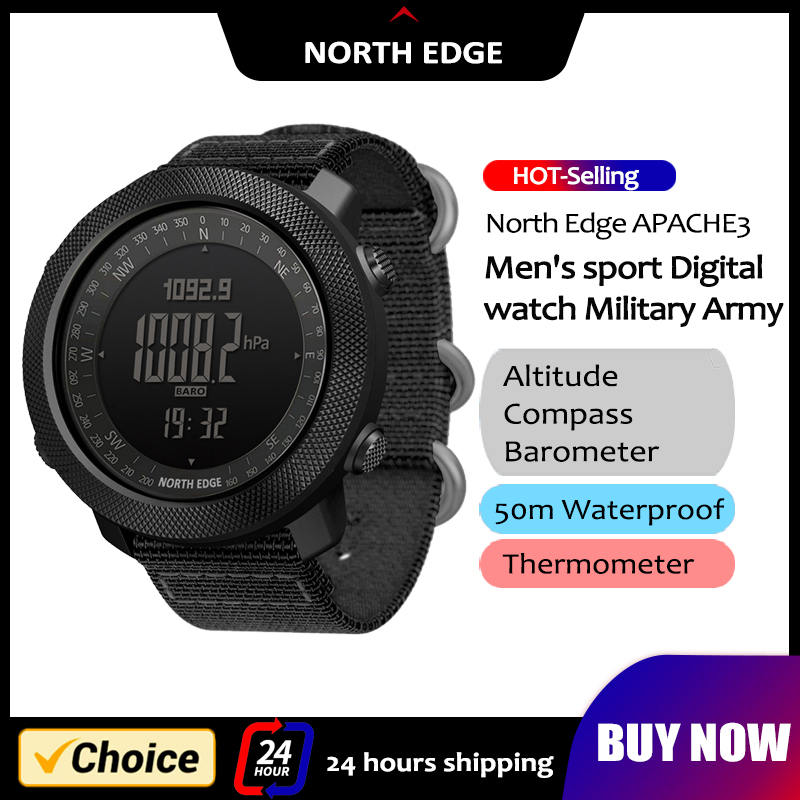 NORTH EDGE Mens Smart Watch Mi - Smartwatch Army Watches For Men บทวิจารณ์และราคา