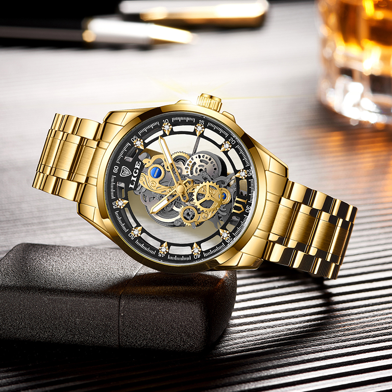 2026 LIGE Men Watch Skeleton A - Smartwatch Watches For Men Brands บทวิจารณ์และราคา