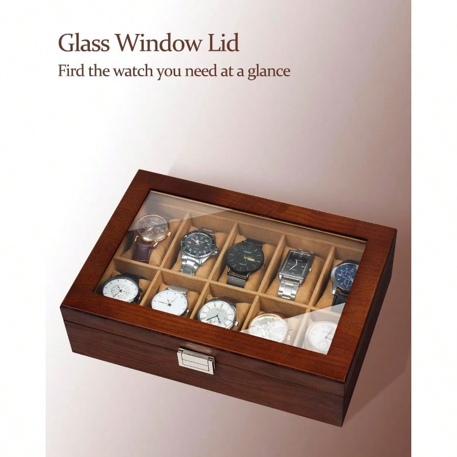 New Watch Box 10 Slot Watch Ca - Watch Display Pillow บทวิจารณ์และราคา
