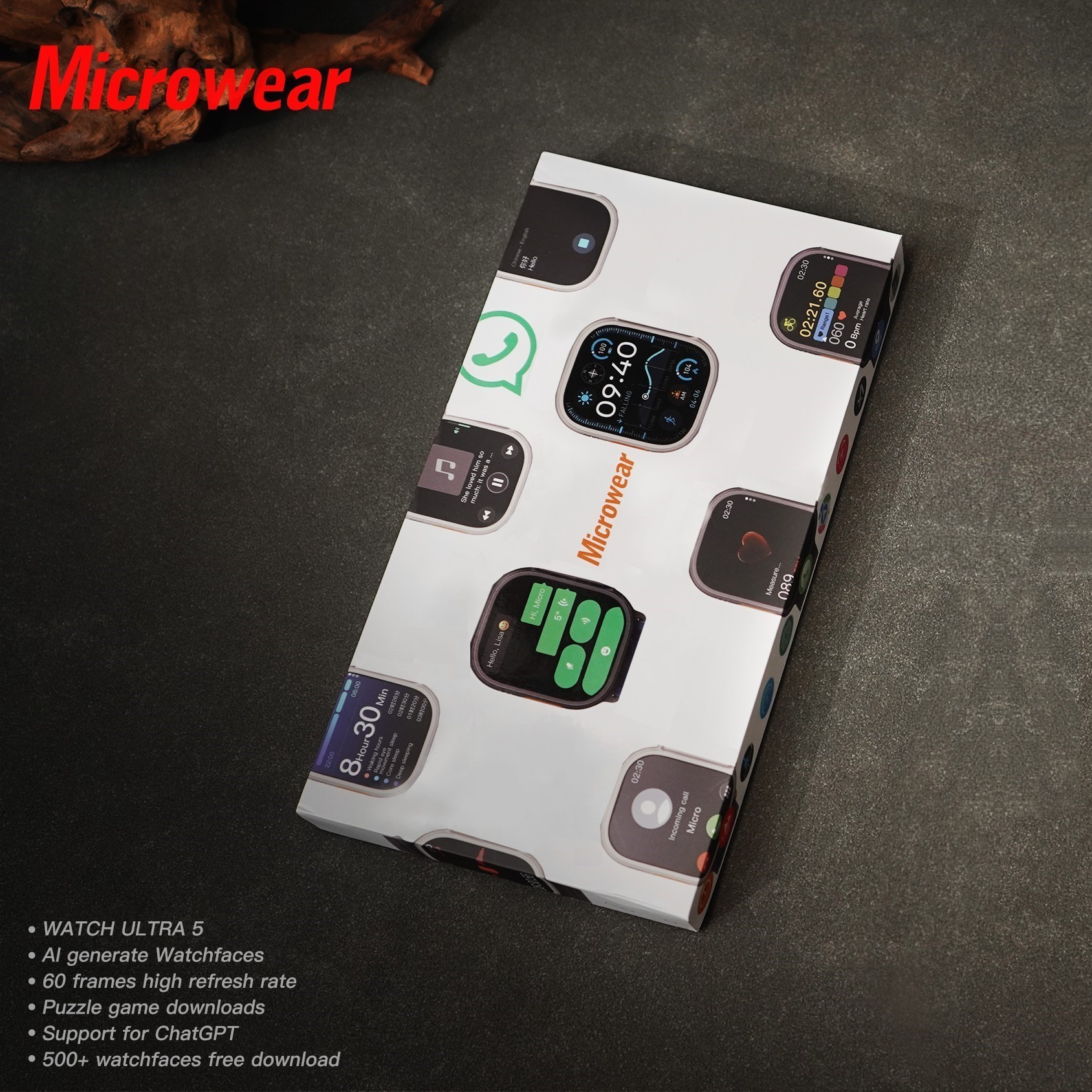 Whatsapp Quick Replies Ultra5  - Smartwatch Watch Whatsapp บทวิจารณ์และราคา