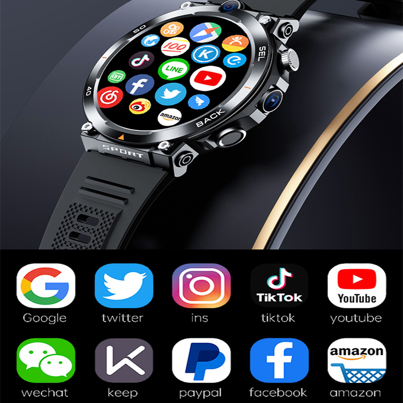 New Google Play 1.39-inch 4G N - Smartwatch Rugged Watches For Men บทวิจารณ์และราคา