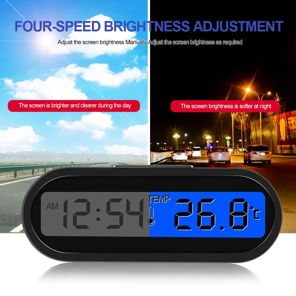 Car Clock Luminous LCD Backlig - Watch Display Pillow บทวิจารณ์และราคา