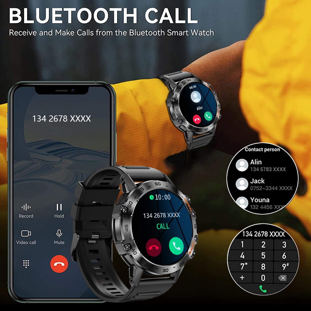 MEVADEN Steel 1.39 inch Men Lu - Heart Rate Gps Watch บทวิจารณ์และราคา
