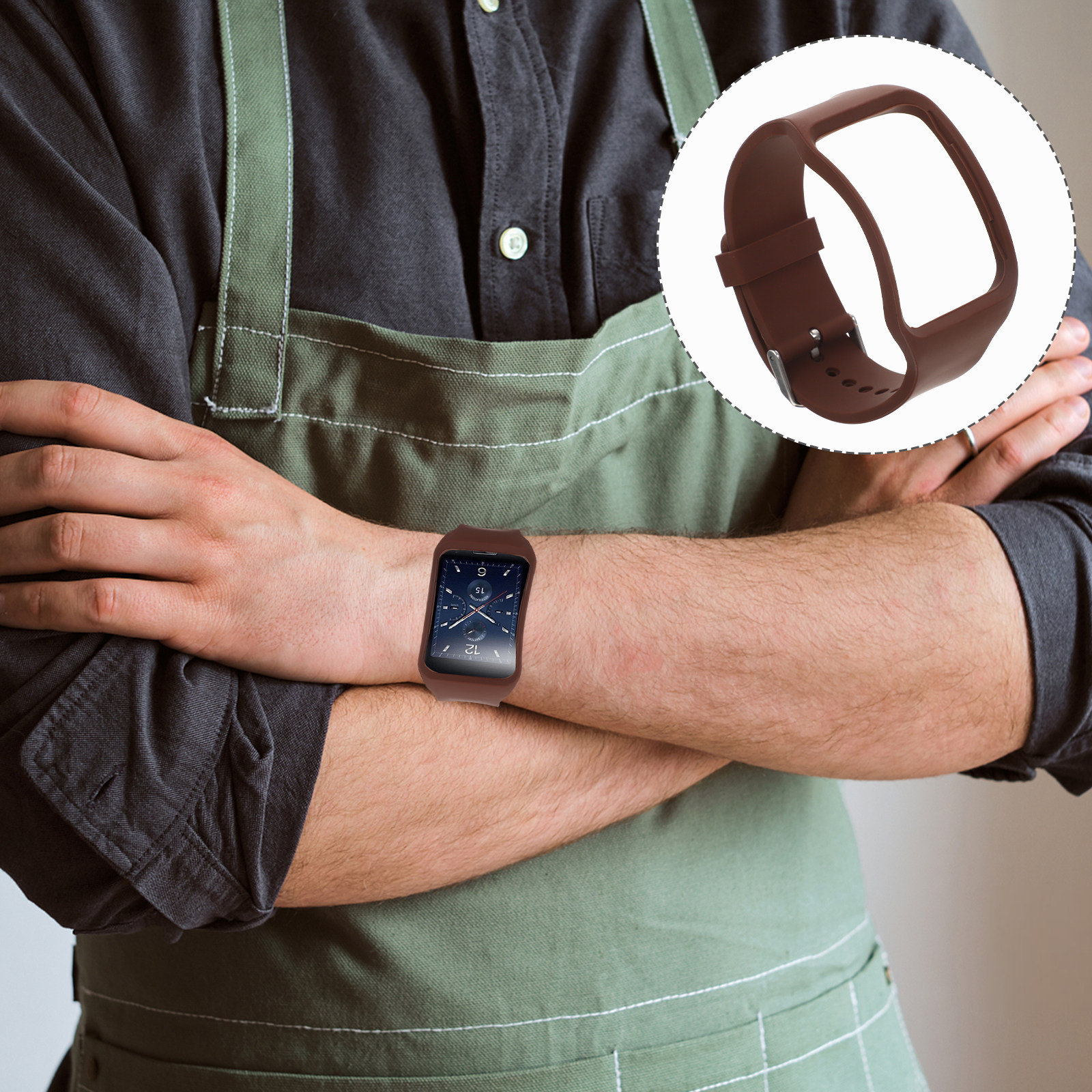 Premium Tpe Watch Band for Men - Smartwatch Premium Watches For Women บทวิจารณ์และราคา