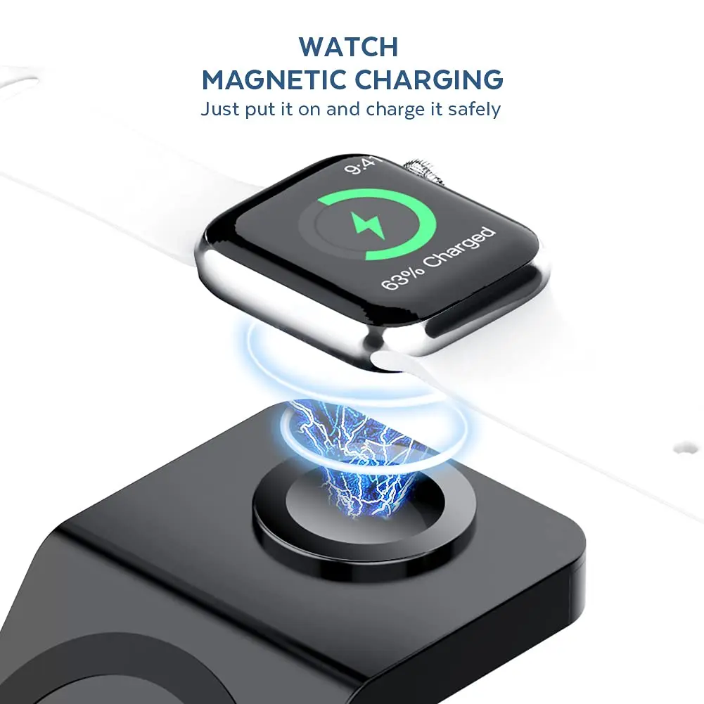 3 In 1 Wireless Charger Stand  - Iwatch Smartwatch บทวิจารณ์และราคา