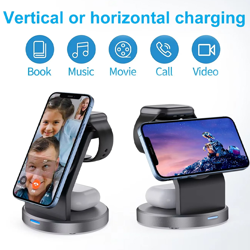 3 In 1 Wireless Charger Stand  - Iwatch Smartwatch บทวิจารณ์และราคา