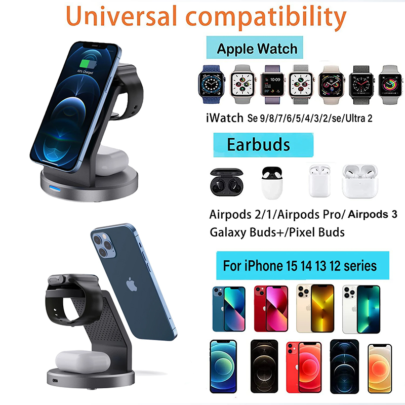 3 In 1 Wireless Charger Stand  - Iwatch Smartwatch บทวิจารณ์และราคา