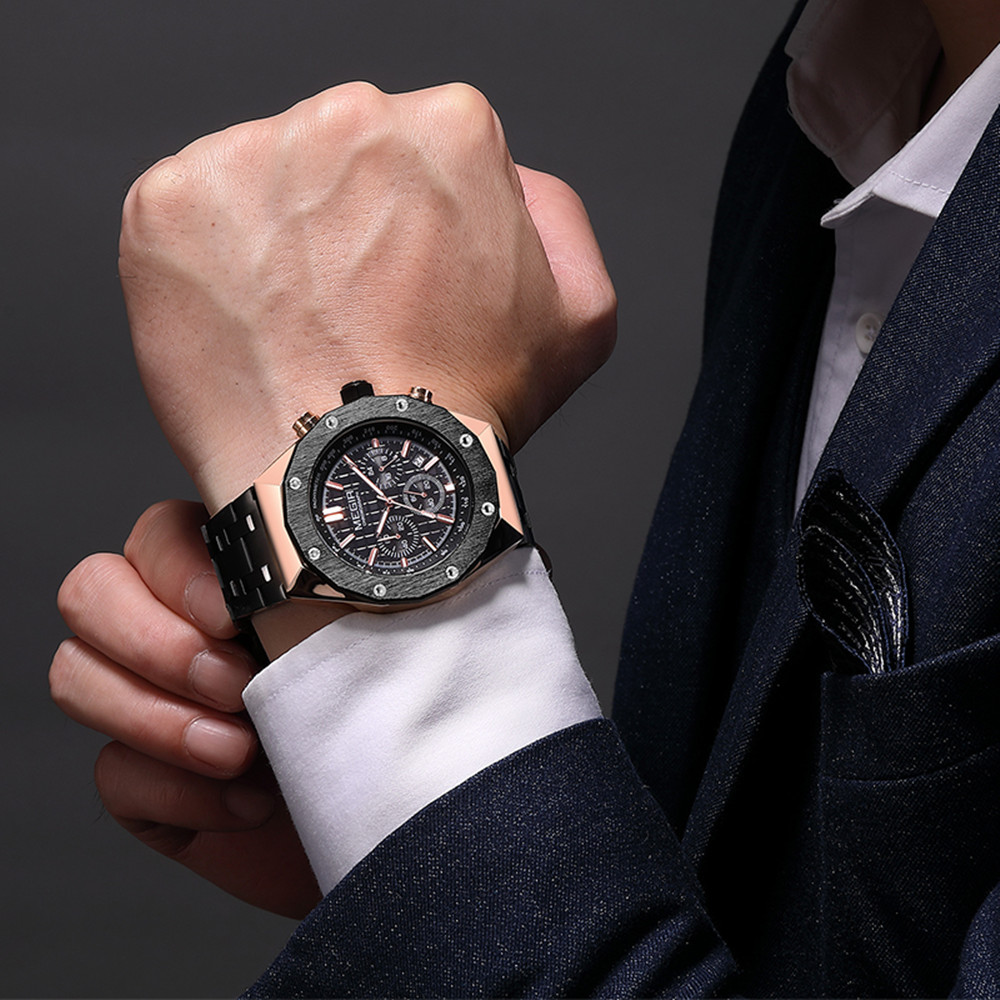MEGIR Chronograph Luxury Men S - Smartwatch Watches For Men Digital บทวิจารณ์และราคา