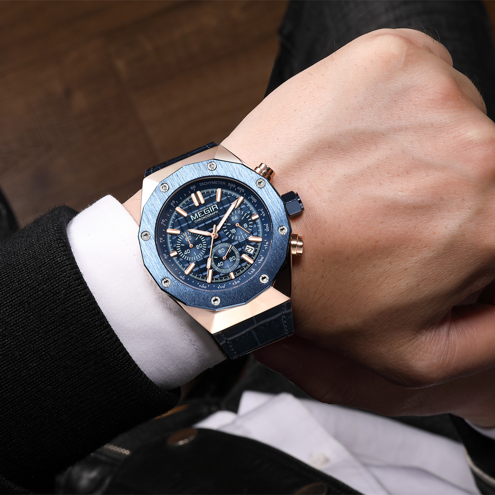 MEGIR Chronograph Luxury Men S - Smartwatch Watches For Men Digital บทวิจารณ์และราคา