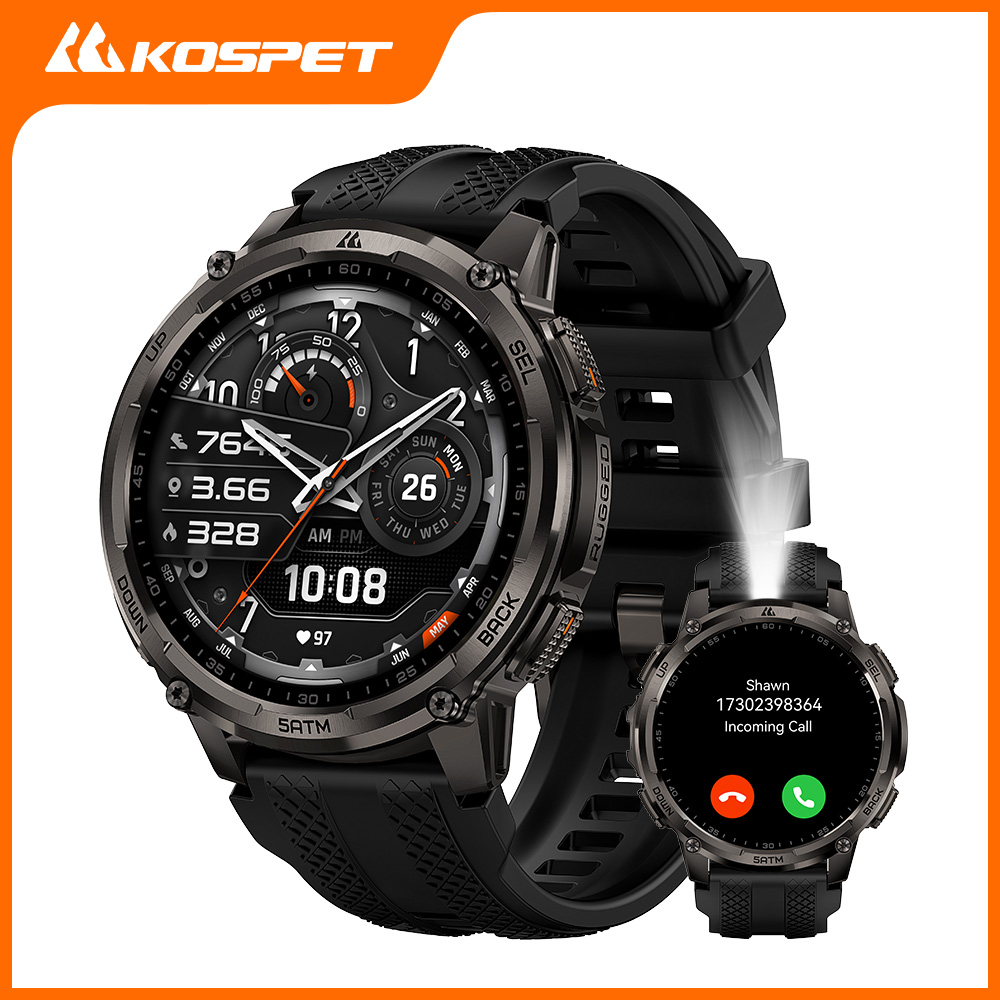 KOSPET TANK T4C Smartwatch Men - Smartwatch Rugged Watches For Men บทวิจารณ์และราคา