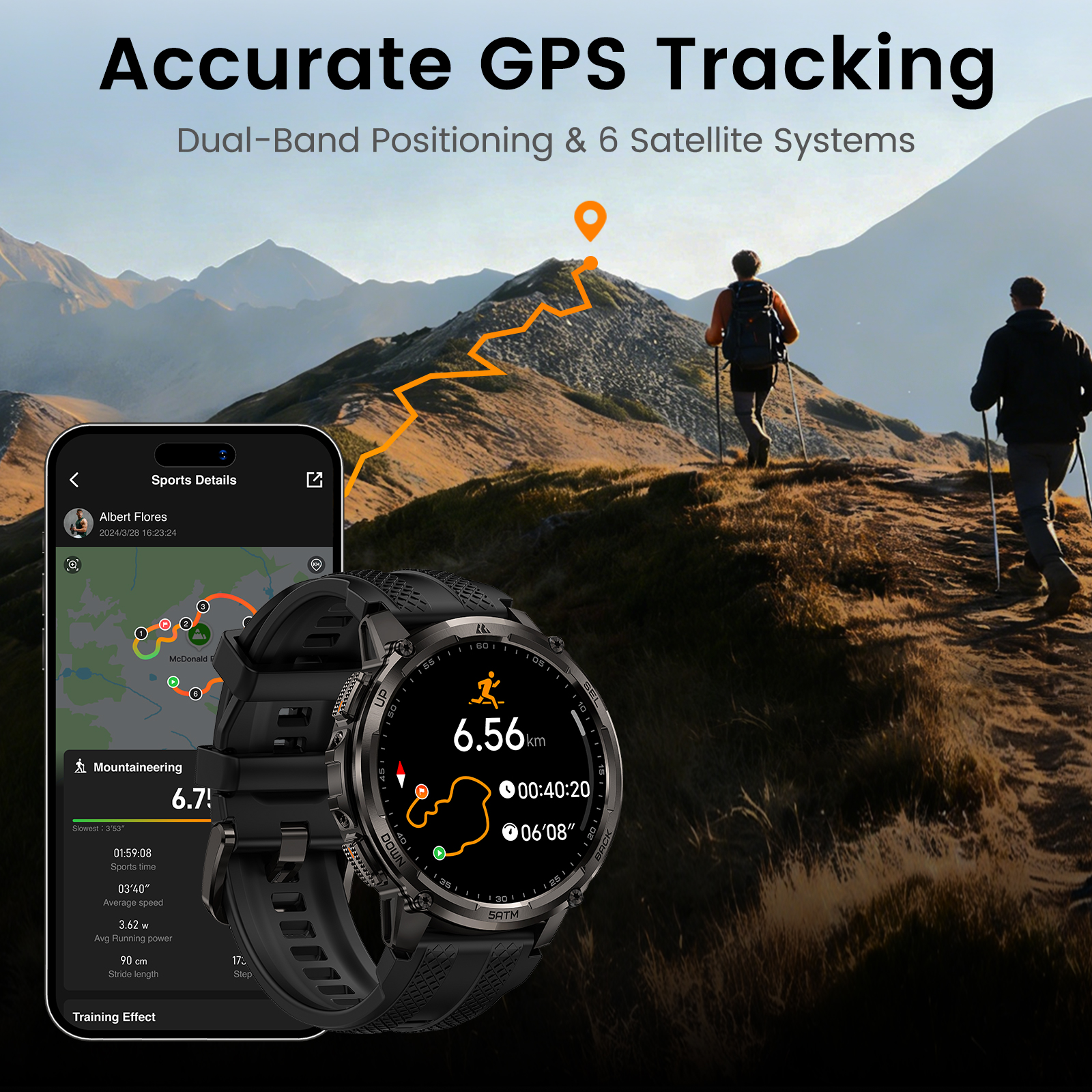 KOSPET TANK T4C Smartwatch Men - Smartwatch Rugged Watches For Men บทวิจารณ์และราคา