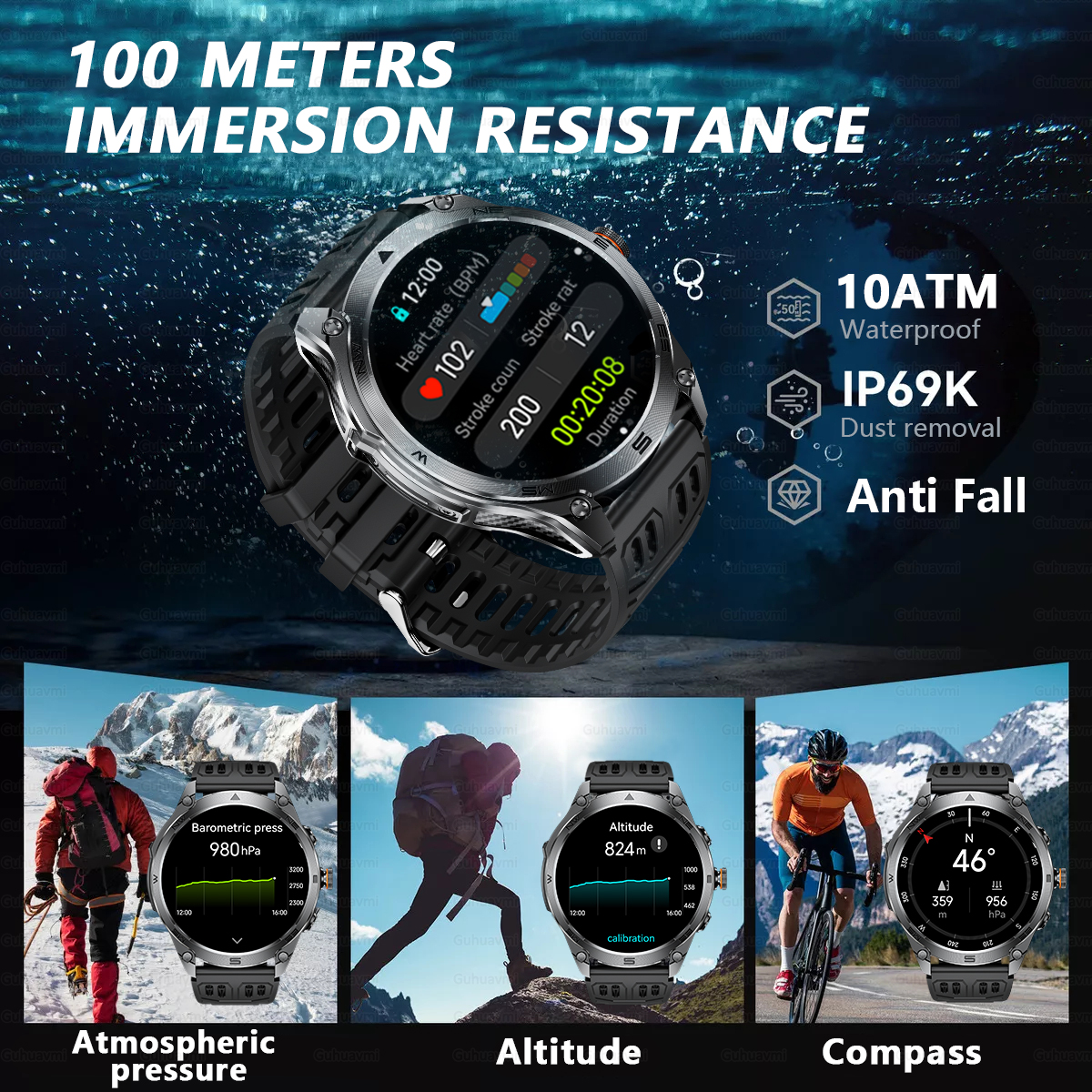 T-Rex 3 Military Grade 1000mAh - Smartwatch Rugged Watches For Men บทวิจารณ์และราคา