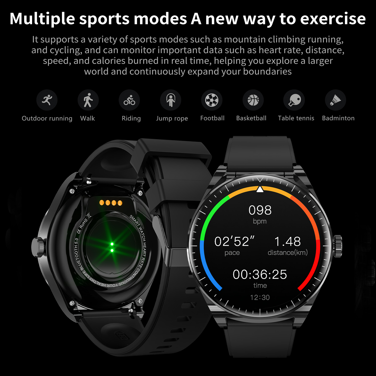 TWS Headphone Smart Watch Men  - Smartwatch Noise Watches บทวิจารณ์และราคา