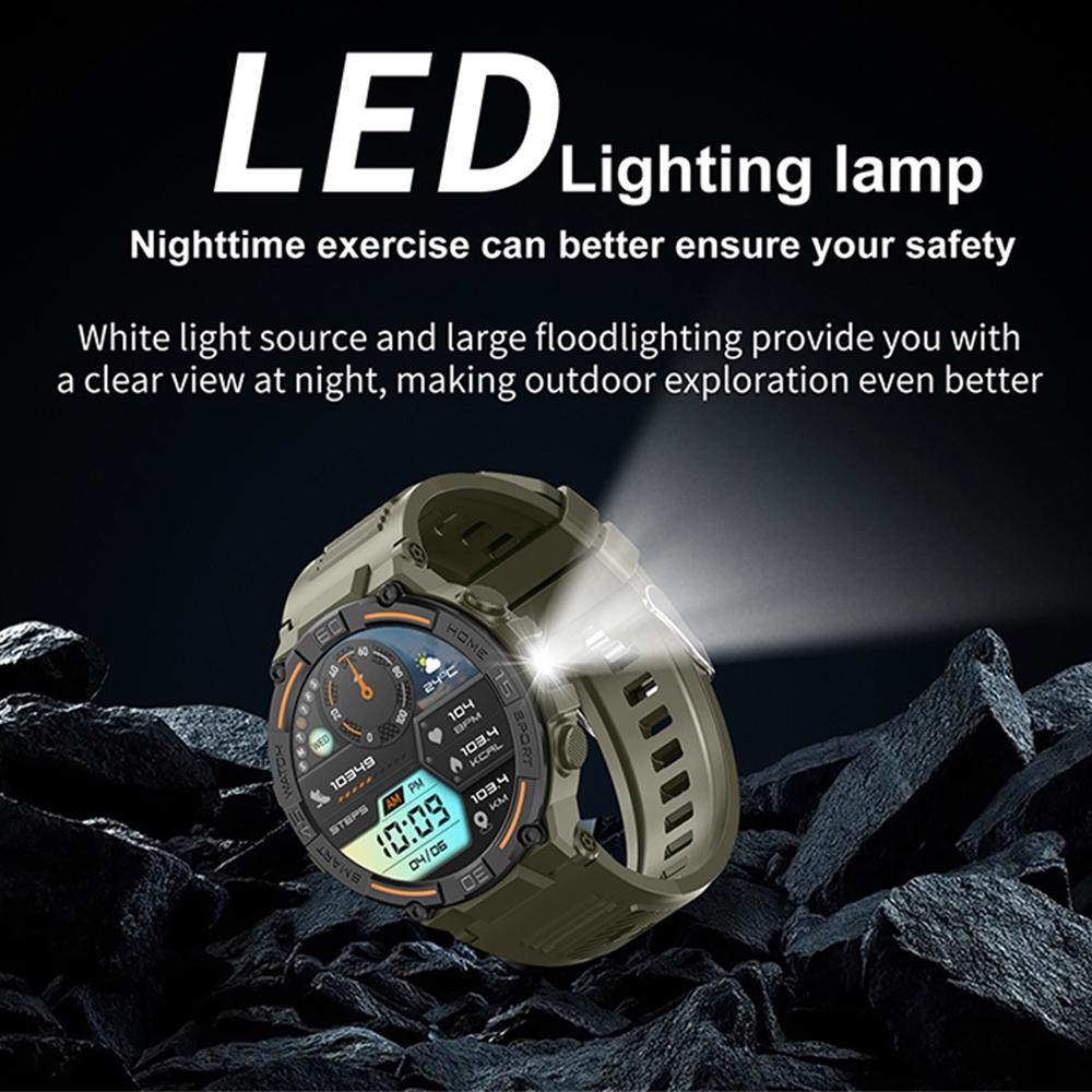 Outdoor Military Rugged Smartw - Smartwatch Rugged Watches For Men บทวิจารณ์และราคา
