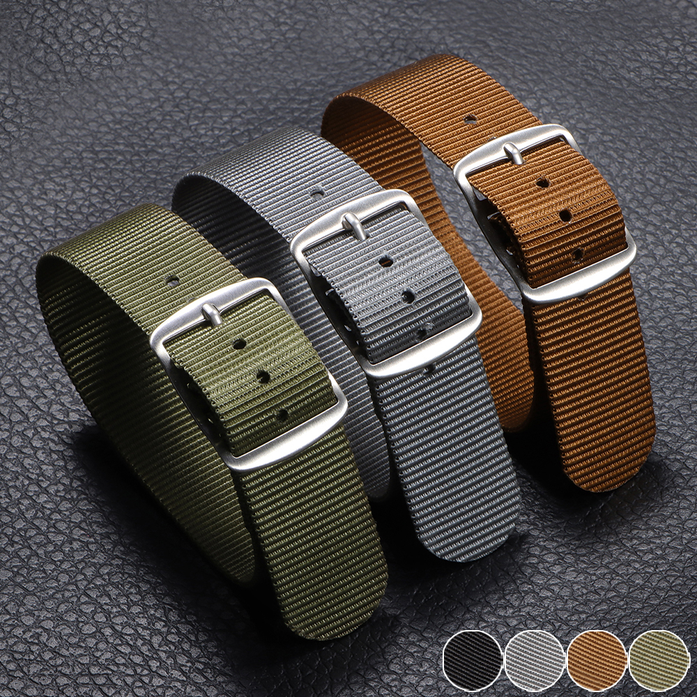 20mm Sport Nylon Watch Band fo - Smartwatch Army Watches For Men บทวิจารณ์และราคา