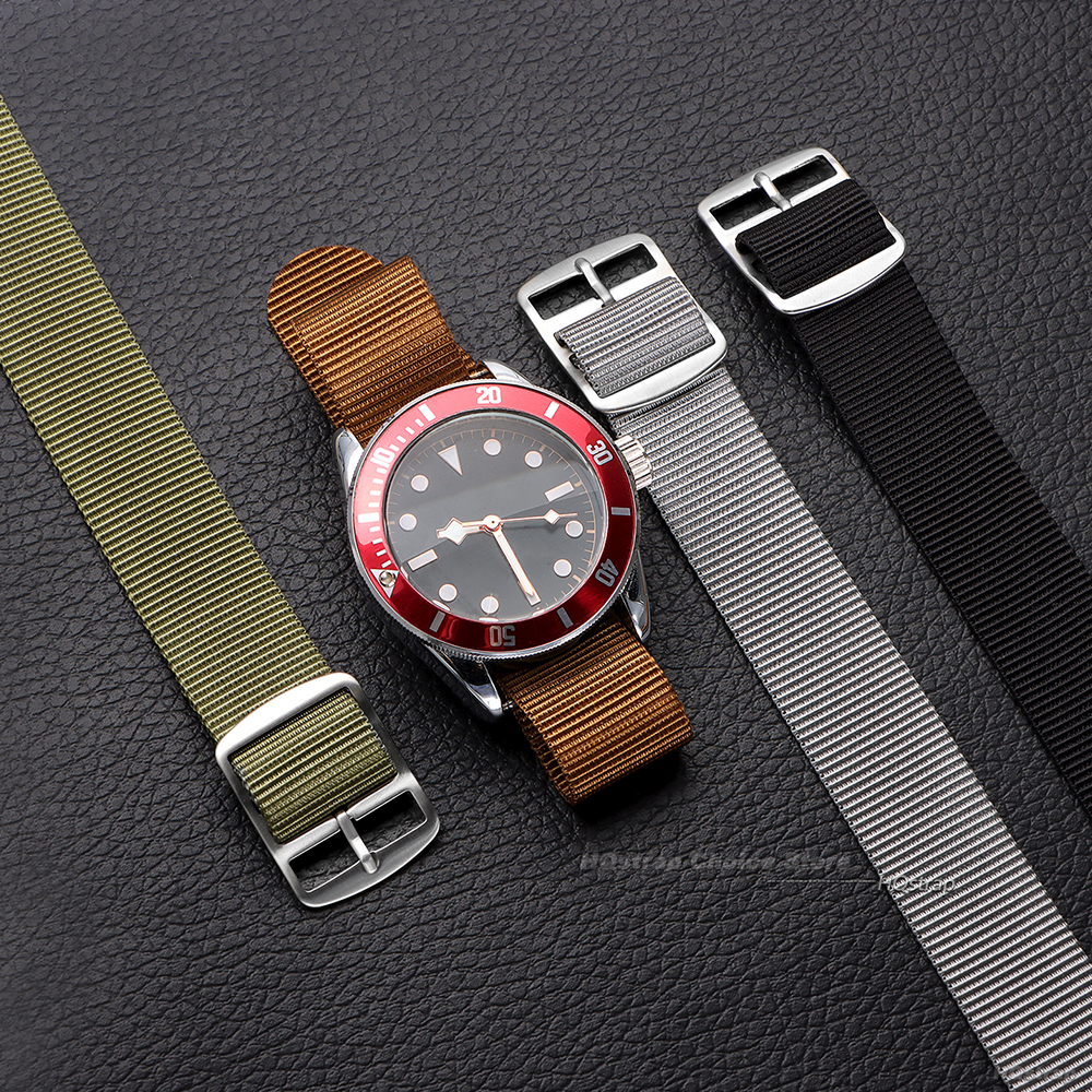 20mm Sport Nylon Watch Band fo - Smartwatch Army Watches For Men บทวิจารณ์และราคา