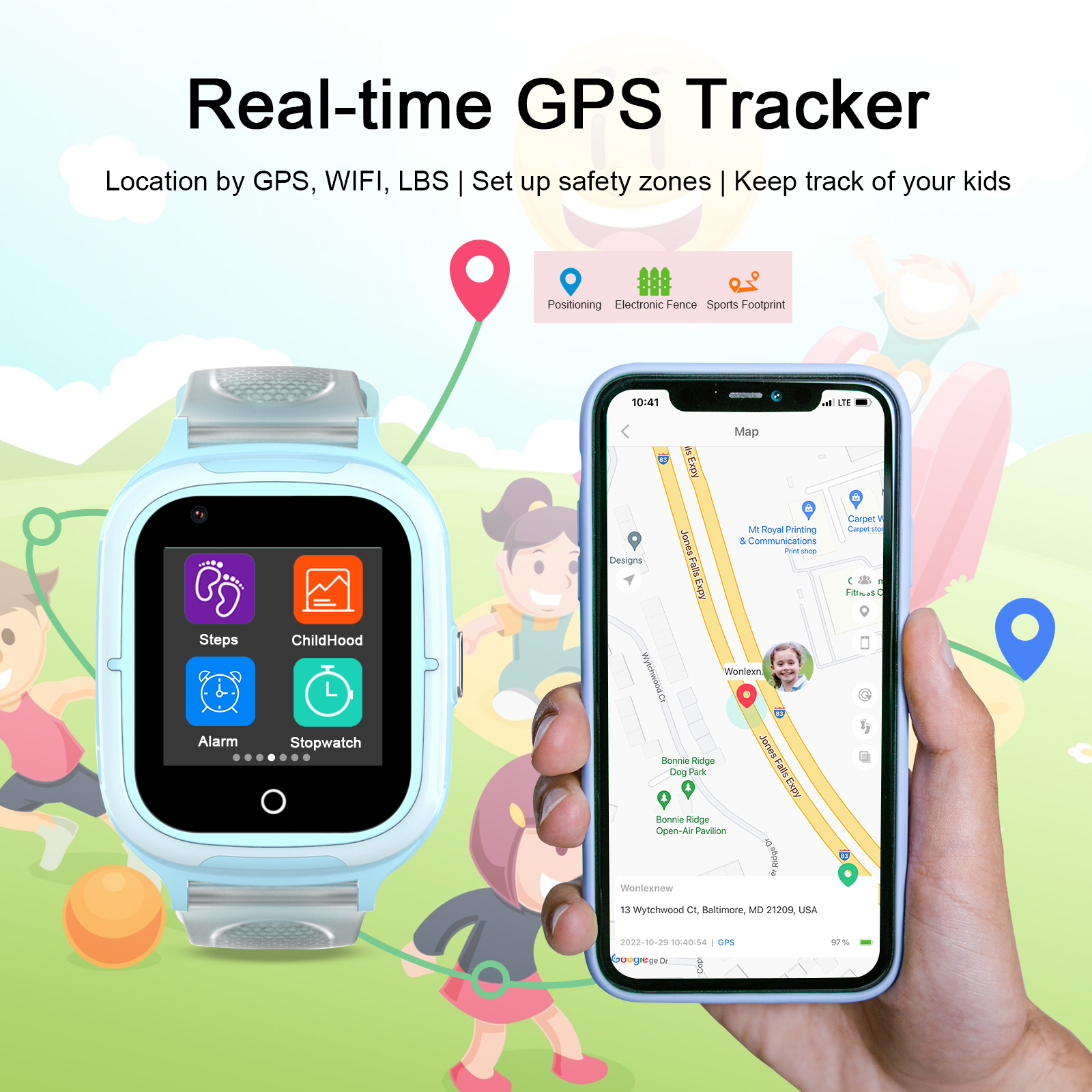Getfitsoo Smart Watch For Chil - Smartwatch Watch Whatsapp บทวิจารณ์และราคา